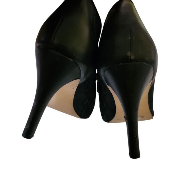 Calvin Klein Heels Womens 7.5 Black Open Toe Side Zip Stiletto Kailani Bootie - Picture 8 of 9